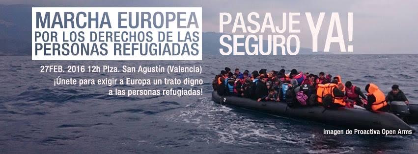 FMusol's tweet photo. #Movilizaciones #Europeas el #sabado 27 febrero por los #derechos de personas #refugiadas #refugiados #Pasajeseguro https://t.co/kLfuCk6nBp