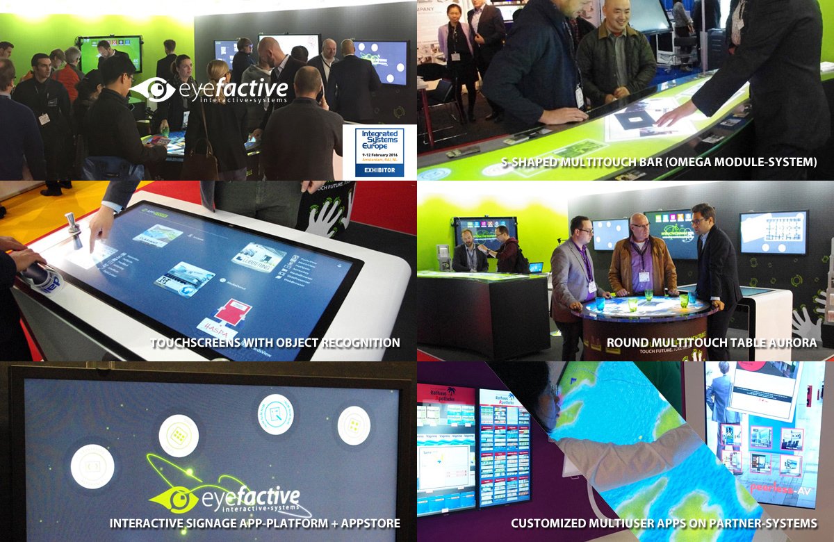eyefactive's tweet photo. eyefactive presenting #interactivesignage in xxxl at #ise2016 #invidis https://t.co/nMI7lcZo1P