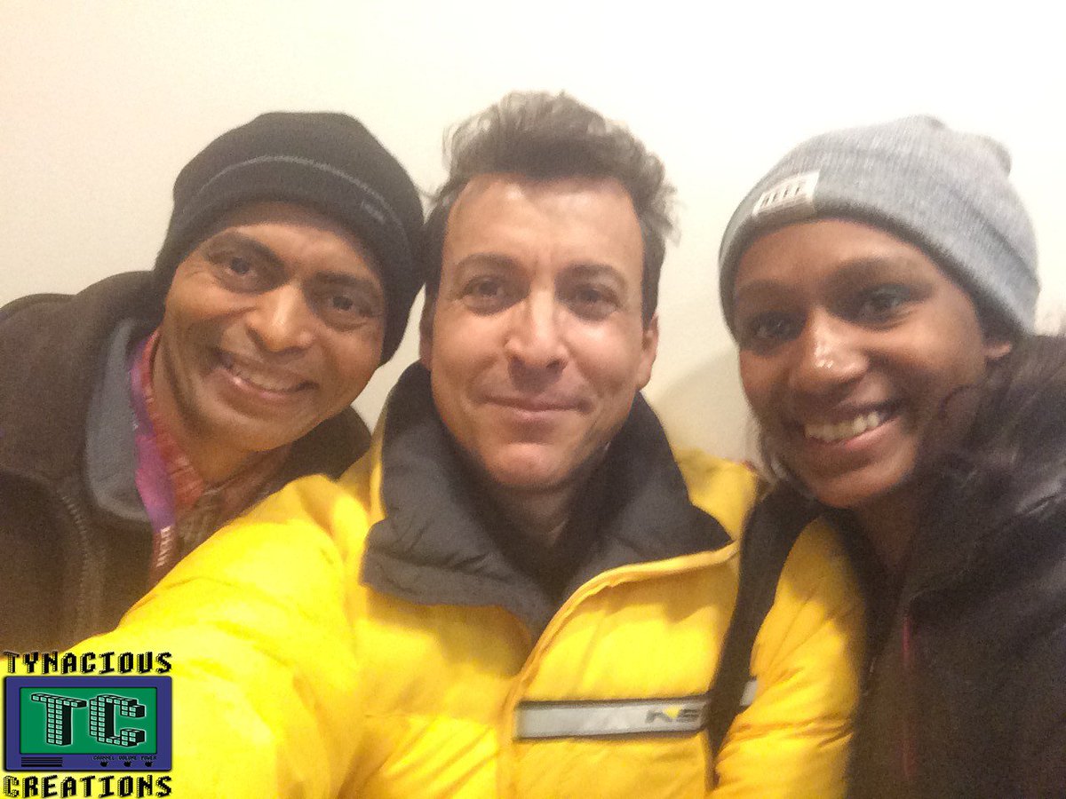 TynaciousC's tweet image. TY of Tynacious Creations with friend Anil Kumar Urmil and Holy Hell Director Will Allen #Sundance2016