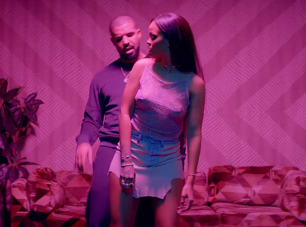 enews's tweet photo. Rihanna and Drake's official #WORKVideo is making us feel some type of way: https://t.co/AnKGDd85yP https://t.co/0N3AKIks1j