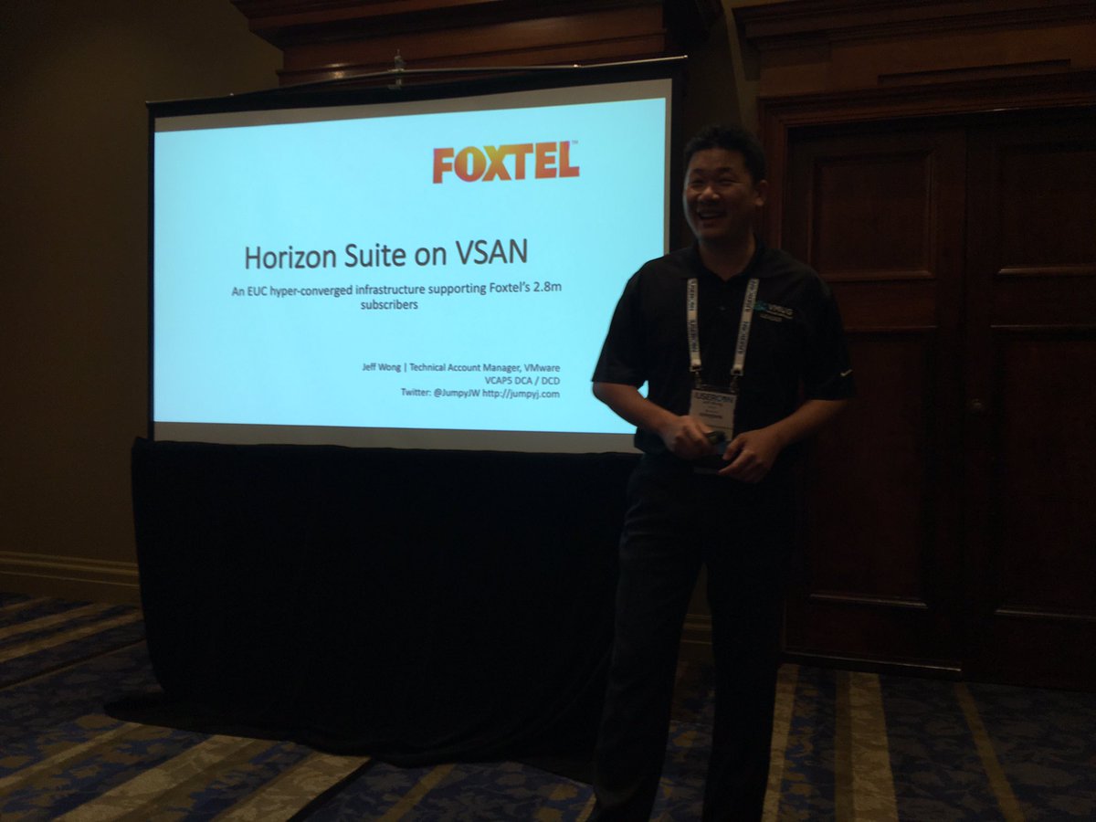 cchoy_vmware's tweet photo. Awesome Community Session - Horizon Suite on VSAN presented by Jeff Wong - Great Learning Experience #SydneyVMUG https://t.co/2lBRGShP3f
