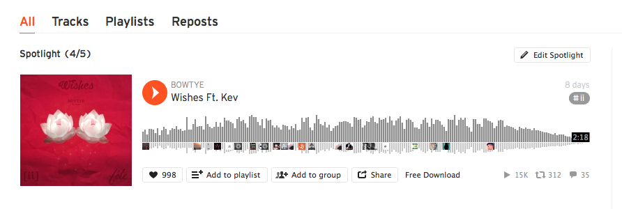 therealbowtye's tweet image. Grateful all the support!!! This is truly amazing that "Wishes" is at 15k plays and growing!!! #progressiskey  #ii