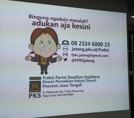 Bingung ngadukan masalah ?? Adukan aja ke  <a href="/FPKSJateng/">USUL PAK DE</a> @Riyono_PPNSI <a href="/hadisantososmg/">Hadi Santoso</a>  <a href="/PKSjateng/">Mas Blangkon</a> <a href="/PKSejahtera/">DPP PKS</a>