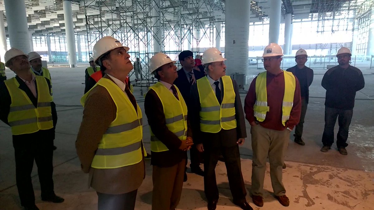 PCAAOfficial's tweet photo. Inspection of the New #Islamabad Int'l Airport by SAPM @shujaatazeem. https://t.co/q0dqIuh1Vc