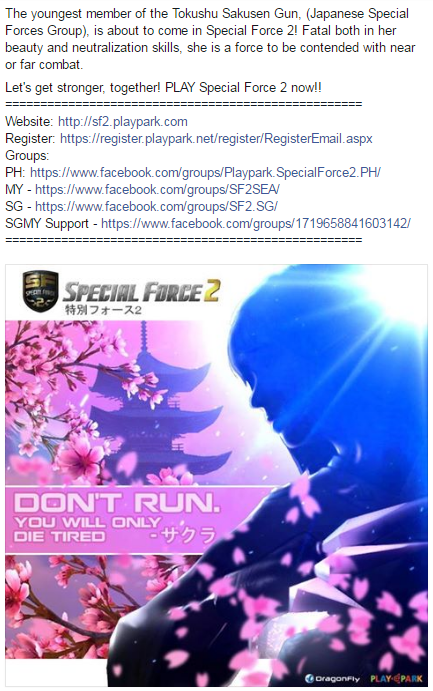 sf2playpark's tweet photo. Let's get stronger, together! PLAY Special Force 2 now!!
Website: https://t.co/E3uQpMMaDf
#SF2 https://t.co/5bKhCD4Ytq