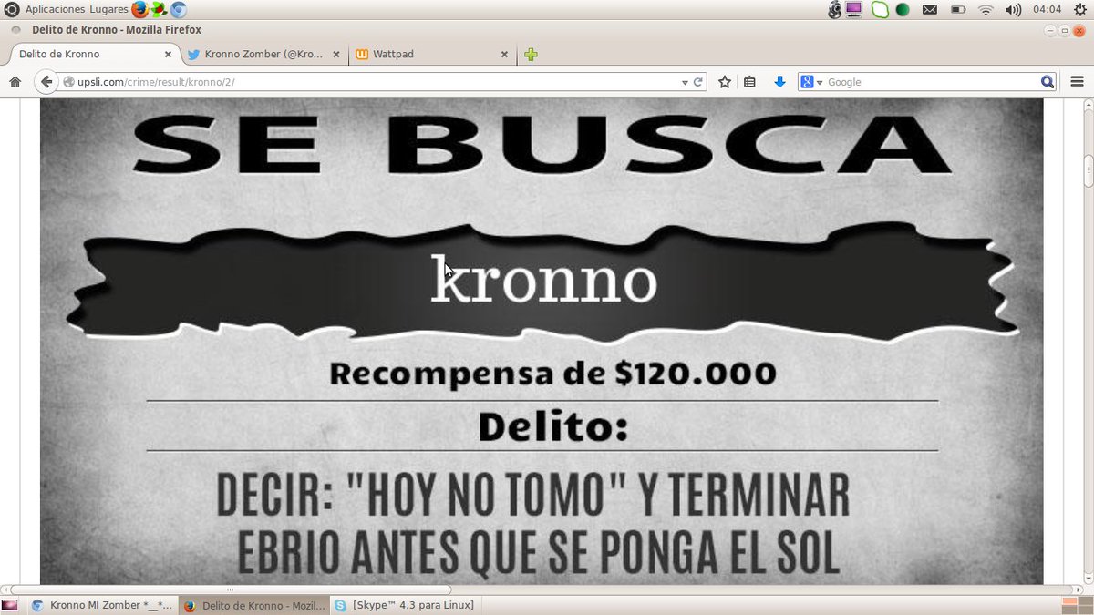 AlexaWoods2015's tweet photo. @Kronnomc ¡¡JAJAJAJA NO ME LO CREO!!! Kronno, no tomes mas que quien sabe que has echo para que te busquen XD https://t.co/FS7FGvZnwP