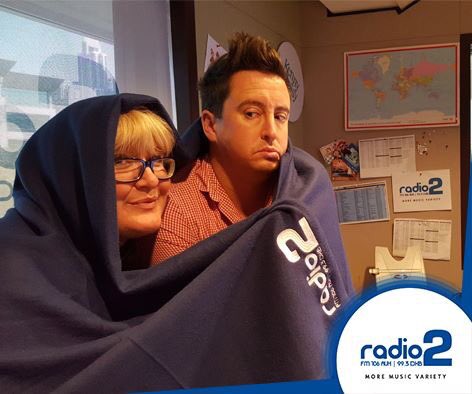 imdavecleary's tweet photo. Not really sure what was going on😜 warming up for the Jazz Festival🎷🎸 @Radio2UAE @dubaijazzfest #morningswithdave🤓 https://t.co/iC25aMSkpU