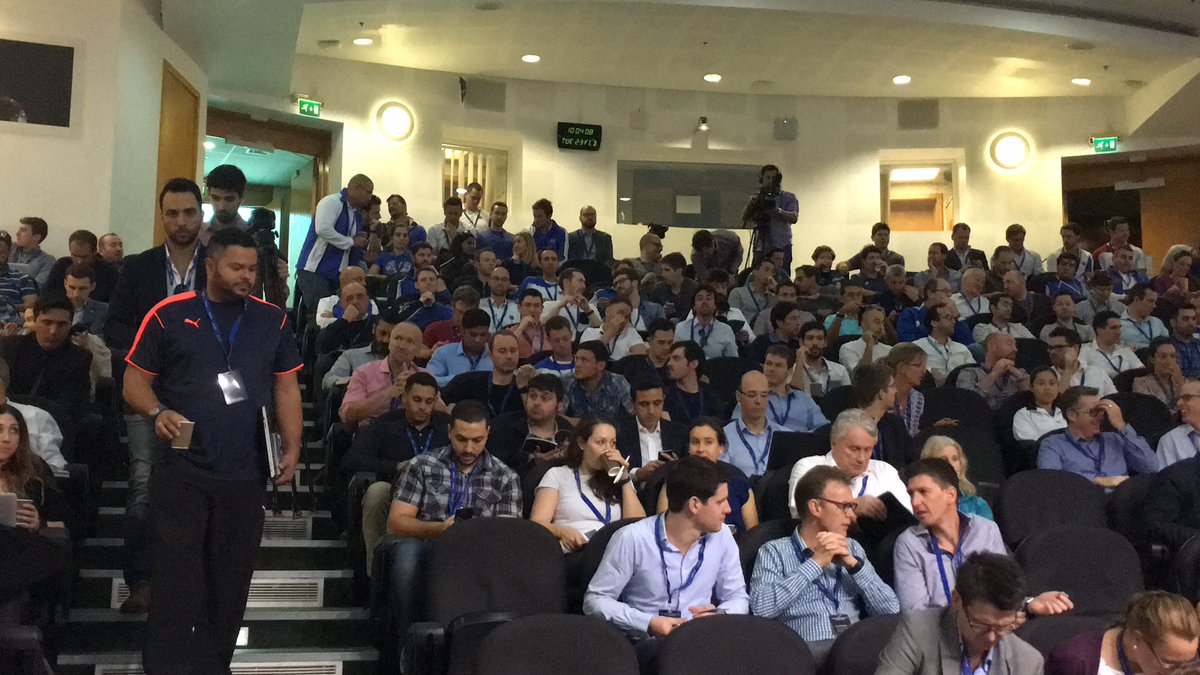 Aspire_Academy's tweet photo. Great number of people at #TrainingLoad16, Auditorium almost FULL! Minutes to kick off the conference! https://t.co/IHfAhc6Sa8