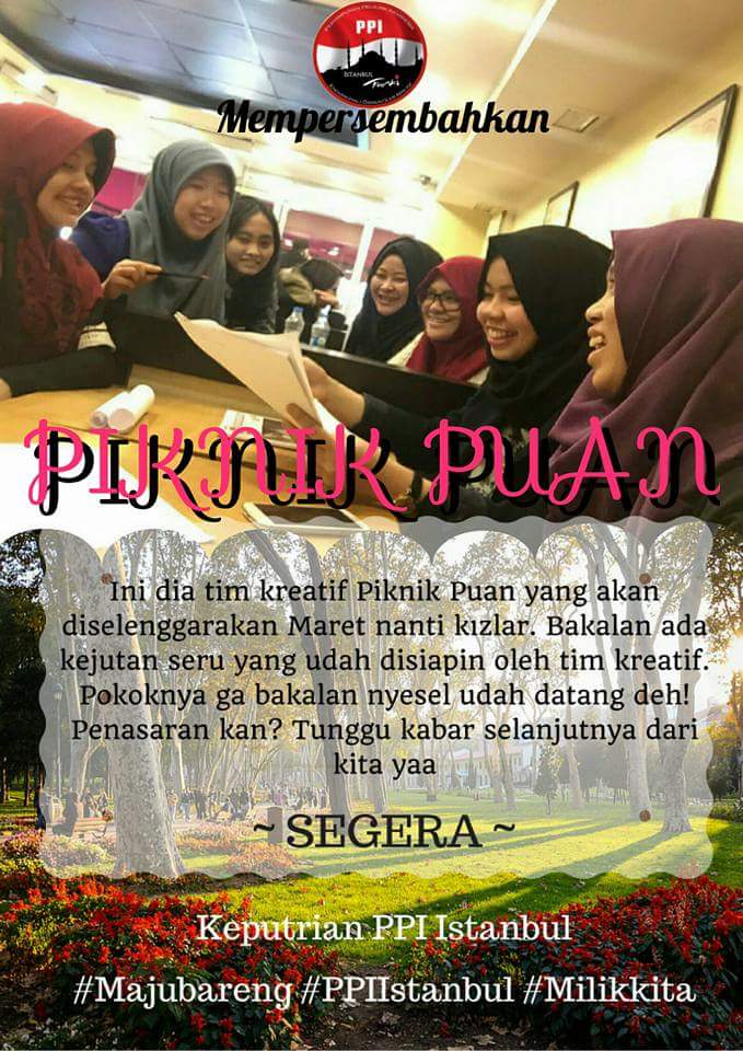 Segera Hadir
PIKNIK PUAN
Acara seru yang nggak hanya piknik saja, bakal banyak kejutan !!!
Tunggu tanggal mainnya