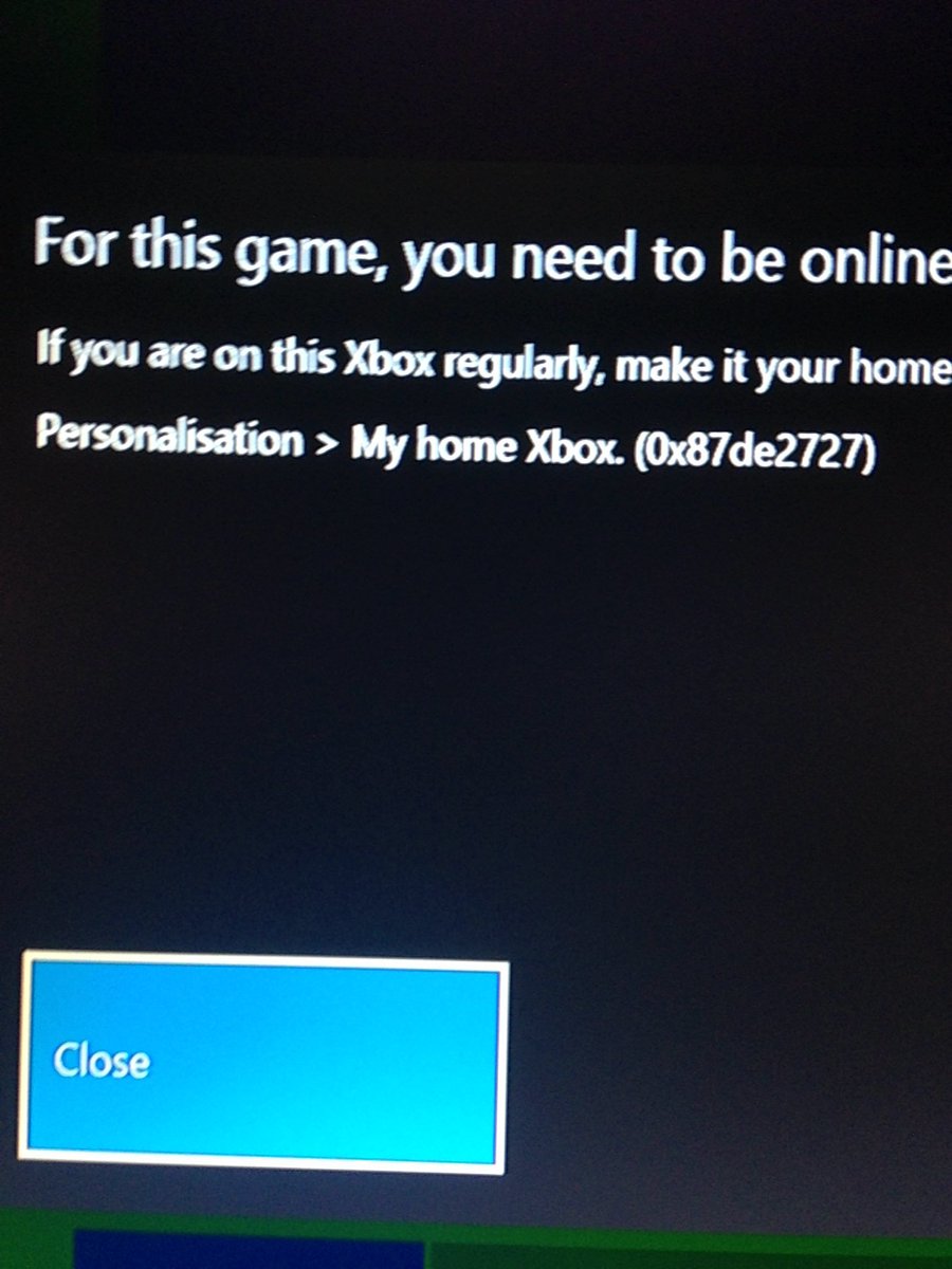 fletcherclarke3's tweet photo. @XboxSupport why can't i get on the store are apps it coming up error 0xe87de2727 https://t.co/5jqxphQl5F