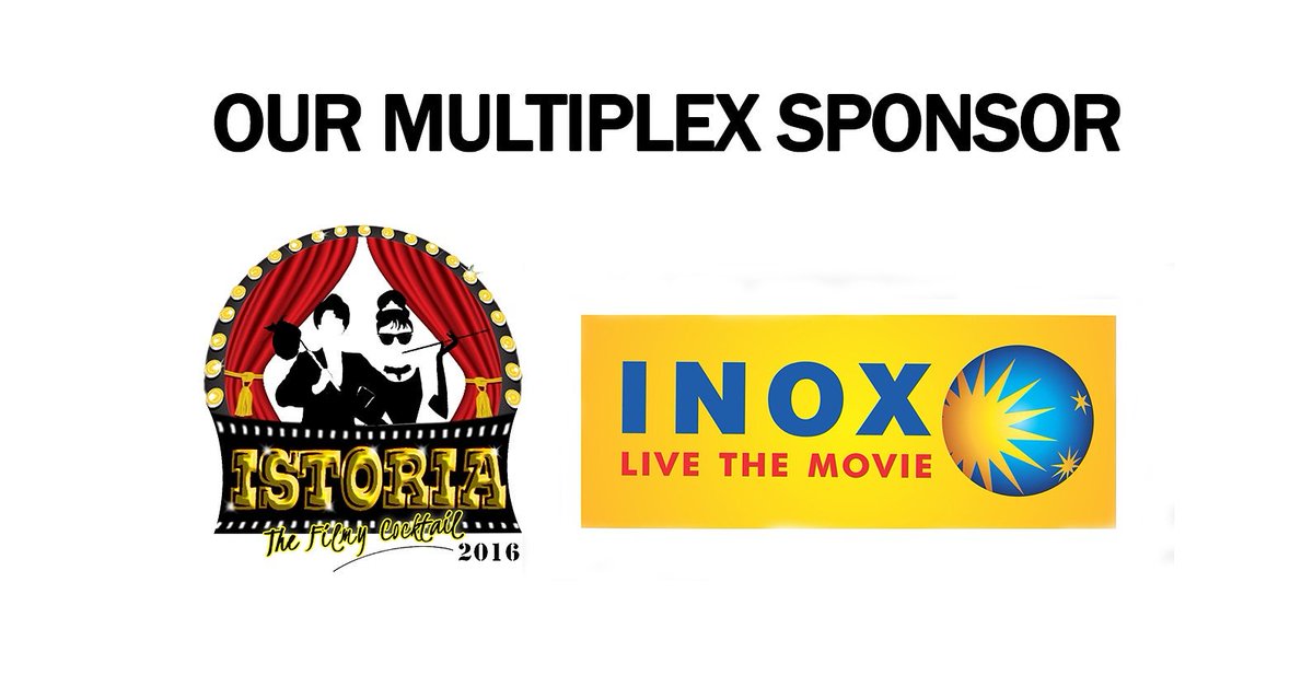 Istoria2016's tweet photo. Welcome aboard our multiplex partner - Inox Movies.
#Istoria2016 #TheFilmyCocktail #XIC #XICLife #PRLife https://t.co/8BrnPxkPf4