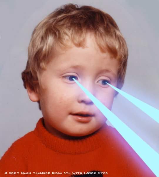 _disco's tweet photo. facebook just reminded me of some old #podgoat antics...In the form of my younger cuter self with LASER EYES!! ๐บ๐ https://t.co/g9SLfYwZ8q