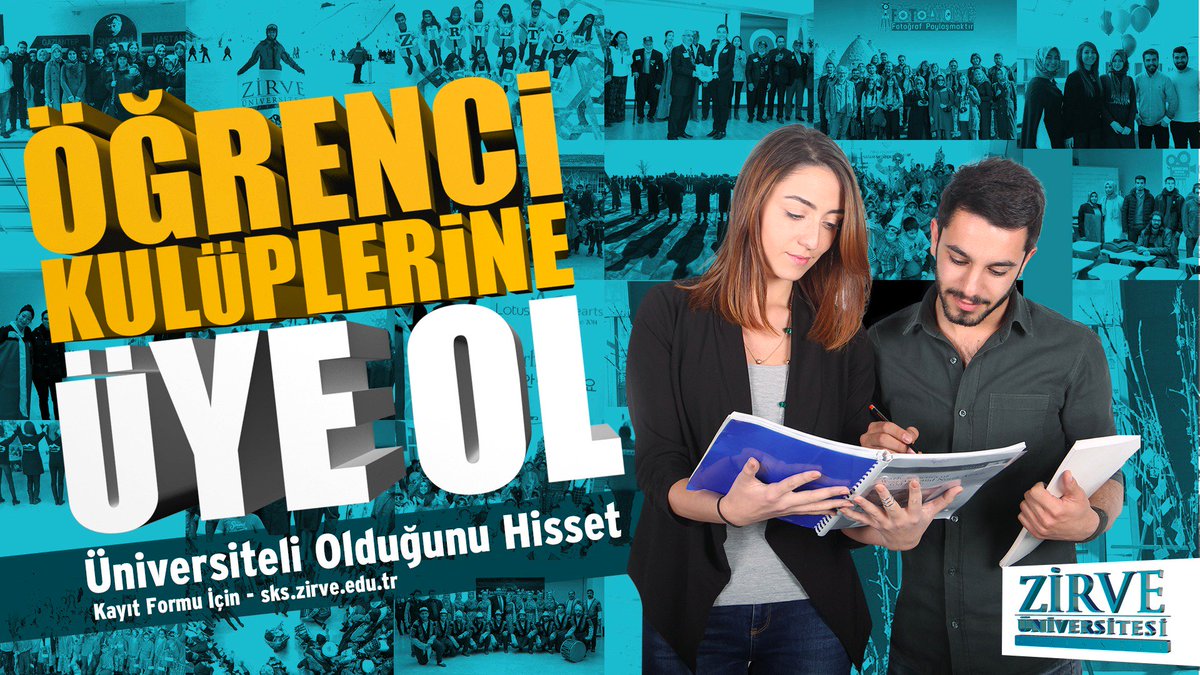 ZİRVE'li Hayatına Renk KAtmak İçin Öğrenci Kulüpleri Seni Bekliyor..!
sks.zirve.edu.tr/zirve-universi… @ZirveUniversite