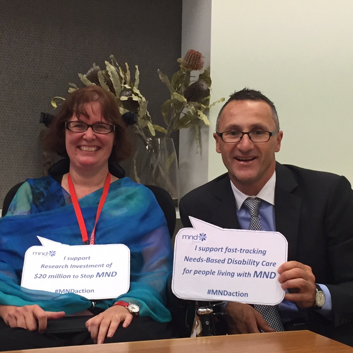 RichardDiNatale's tweet photo. Terrific to catch up with Kirsten Harley today &amp; to hear her story about the personal impact of #MND @mndaustralia https://t.co/6BLPsH90BJ