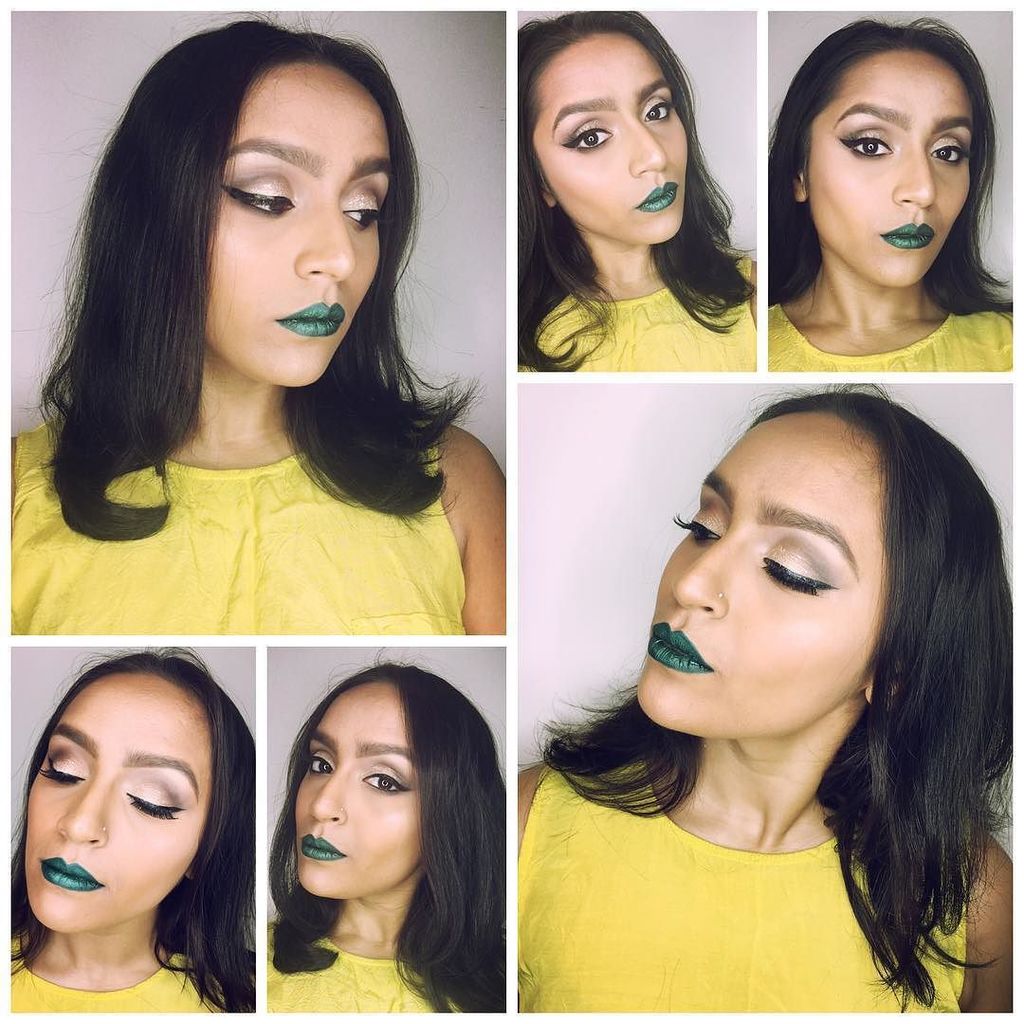 imakemeuk's tweet photo. This weeks inspired look... @badgalriri in her new music video #work! Really 💚 the #metall… https://t.co/RMGvMfwzj9 https://t.co/cl5okluj0H