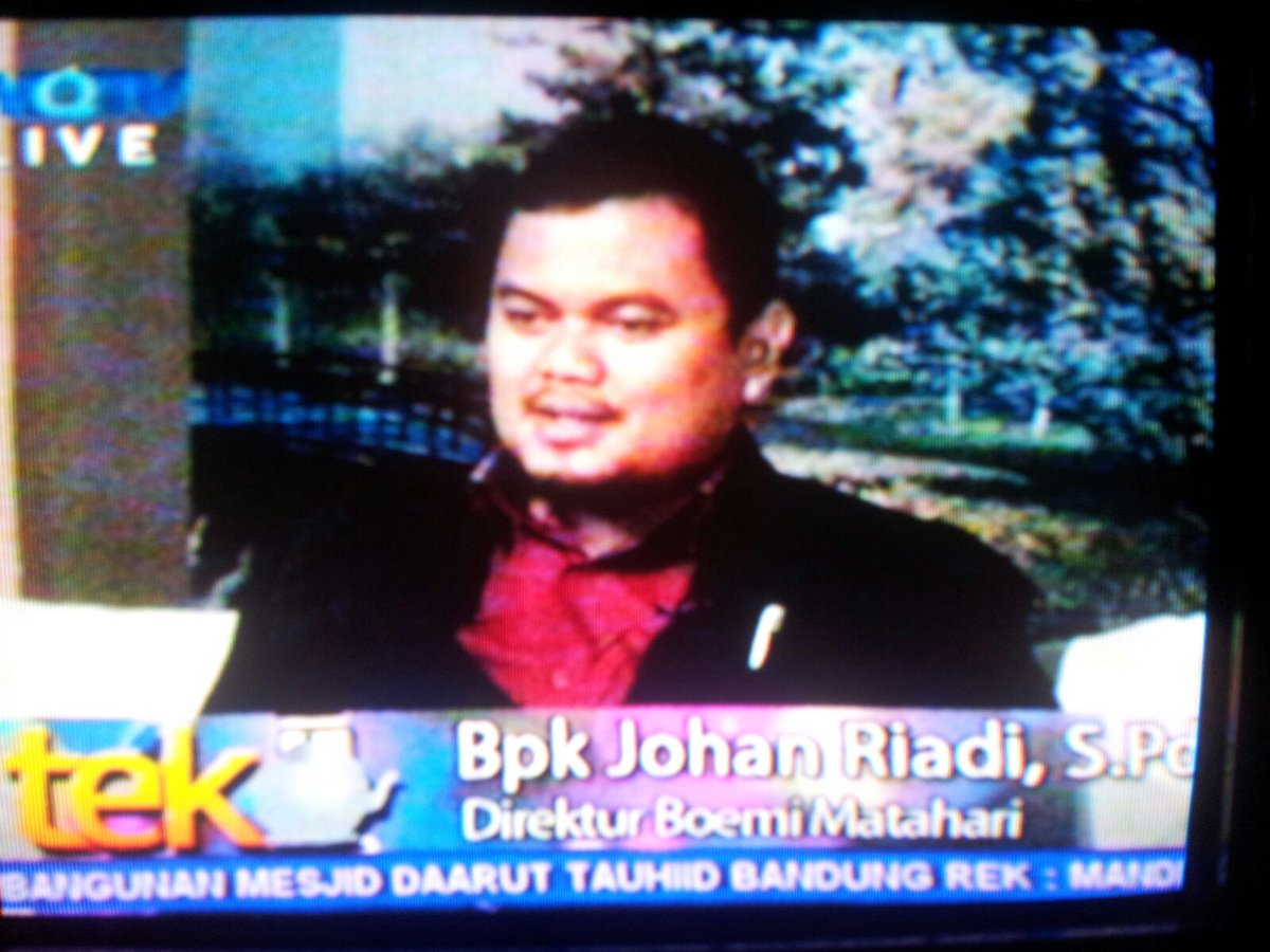 boemimatahari's tweet photo. Tadi malam, Direktur Boemi Matahari Bpk.Johan Riyadi, S.pd, hadir dalam acara 'Teko' yang diadakan oleh MQ TV :) https://t.co/cDK45GrqJR