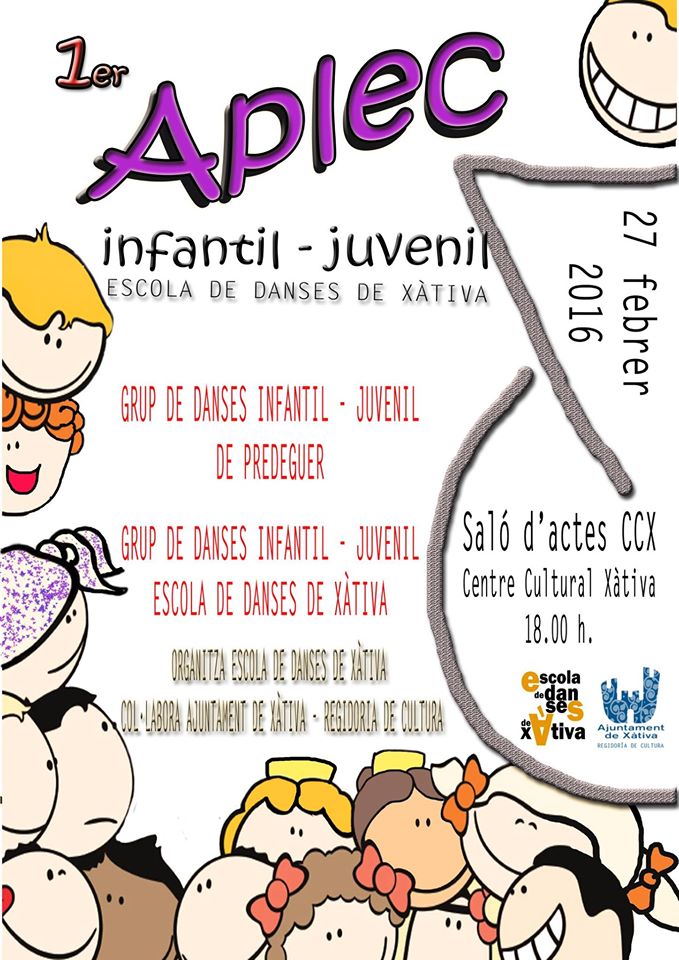 Aquest dissabte aplec infantil a la CCX de Xàtiva, vine a gaudir de la festa #Xativa #Pedreguer #danses #folklore