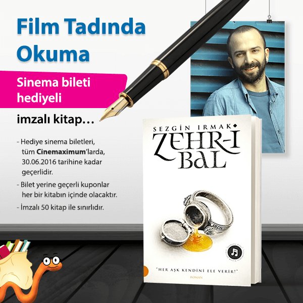 KitapPortakal's tweet photo. Sinema bileti hediyeli imzalı kitap kampanyası başladı. Haydi elinizi çabuk tutun! https://t.co/9DB3duPUlN