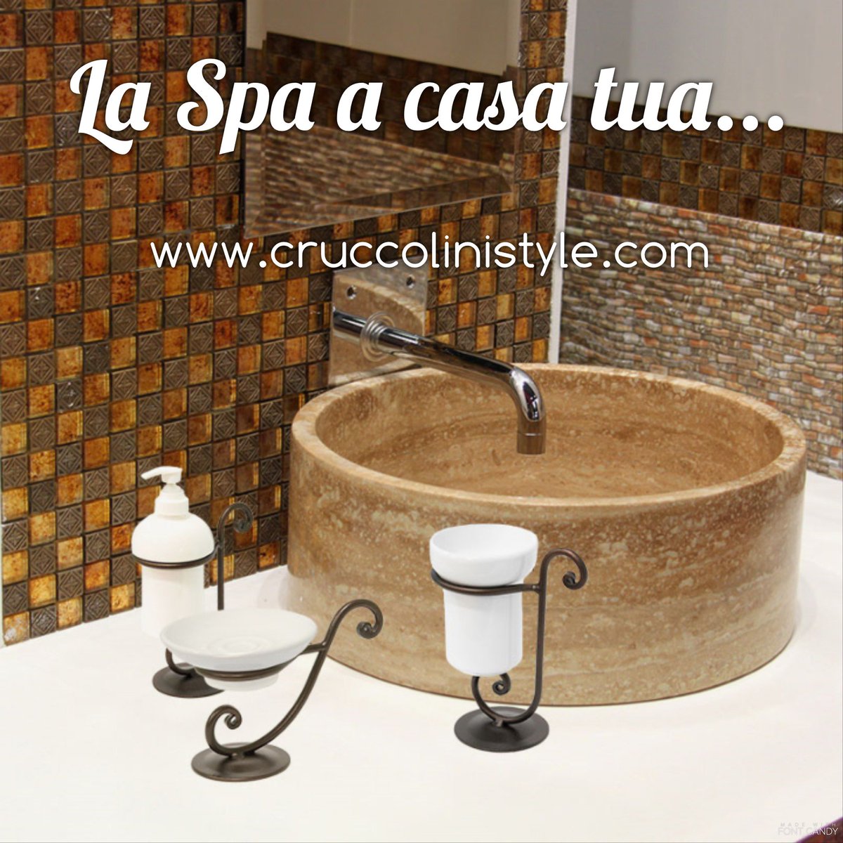 Have a relaxing spa day at home! Check out our bathroom accessories at cruccolinistyle.com
#design #madeintialy
