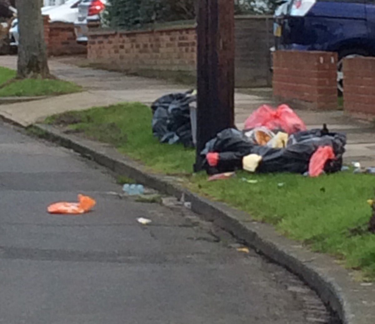 SouthendCityC's tweet photo. Come on #Southend have pride in our town.Stay off the grass verges &amp; ensure your rubbish doesn't end up like this! https://t.co/9zpIPO6J6b