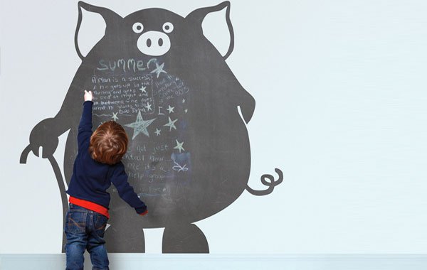 Las pizarras de vinilo son un buen recurso cuando no tienes espacio, aquí algunas ideas! goo.gl/tE4Ney