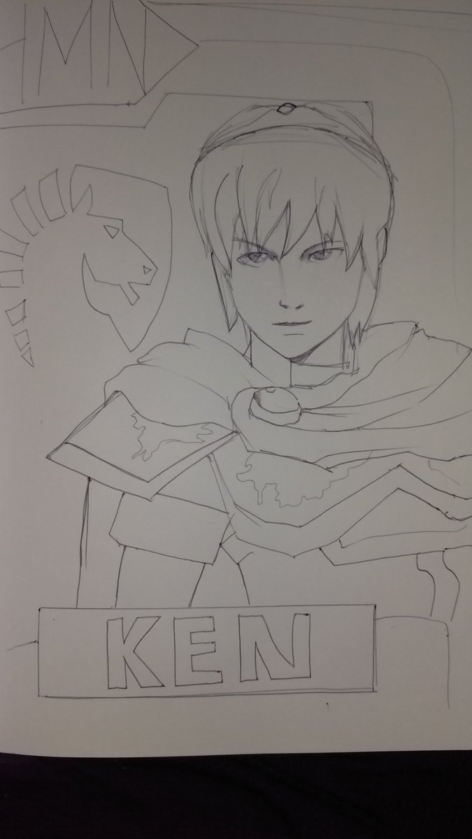 LiquidKen's tweet photo. Lol decided to doodle melee marth https://t.co/wtEL2N3NLj