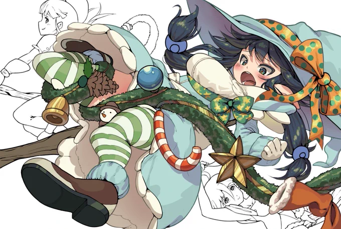 クリスマス用に描いた絵を二カ月以上過ぎた後で塗り始める戦車の屑 