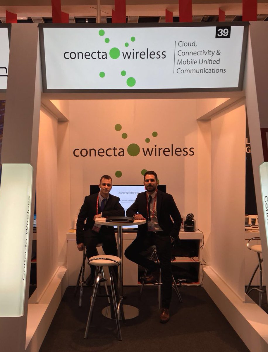 ConectaWireless's tweet photo. Ready for day two at #MWC16 https://t.co/T0ifx6zqfj