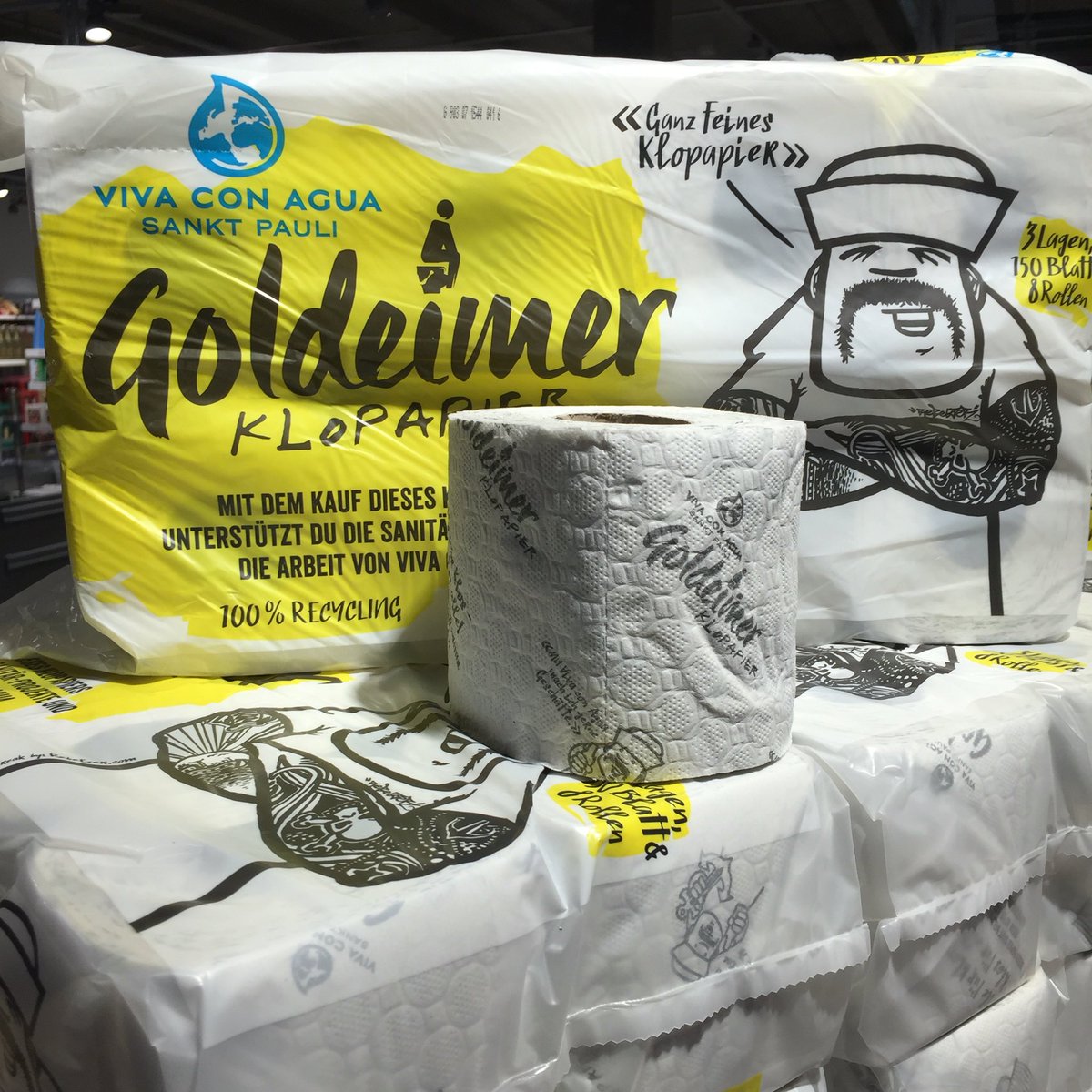 das erste soziale Klopapier von #vivaconagua #hamburg