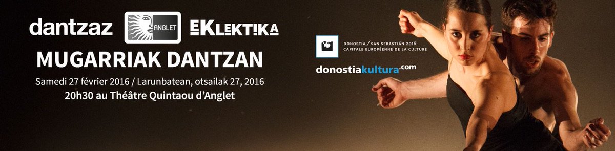 Mugarriak dantzan. Larunbatean Angelun! bit.ly/1TwkI6E @Eklektika_Redac <a href="/DantzazK/">Dantzaz Konpainia</a> <a href="/DSS2016/">Donostia 2016</a> <a href="/VilleAnglet/">Ville d'Anglet</a>