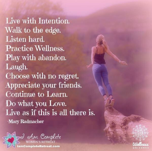 catherinebroy's tweet photo. rt @IACWoman
Live with intention. Do what u love. Live as if this is all there is. #EnjoyLlife #happiness #WUVIP https://t.co/PmgmisoX5N