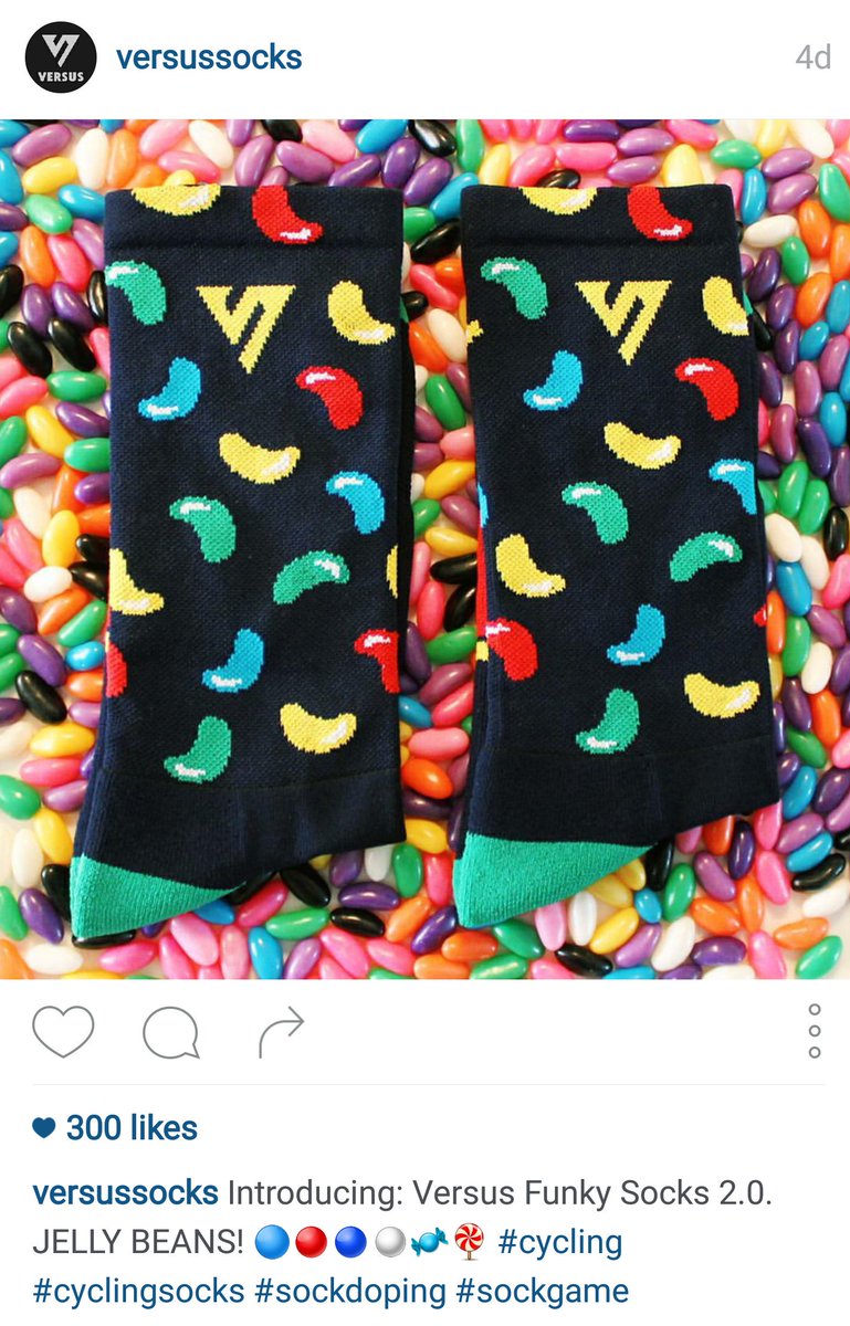 Our first Instagram post to reach 300 likes. We can't wait to launch our Jelly Bean socks! 🍭🍬