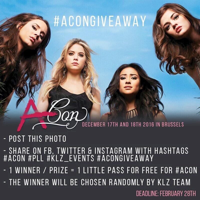 SebTypos's tweet image. ✨🙏🏼 #ACON #PLL #KLZ_EVENTS #ACONGIVEAWAY