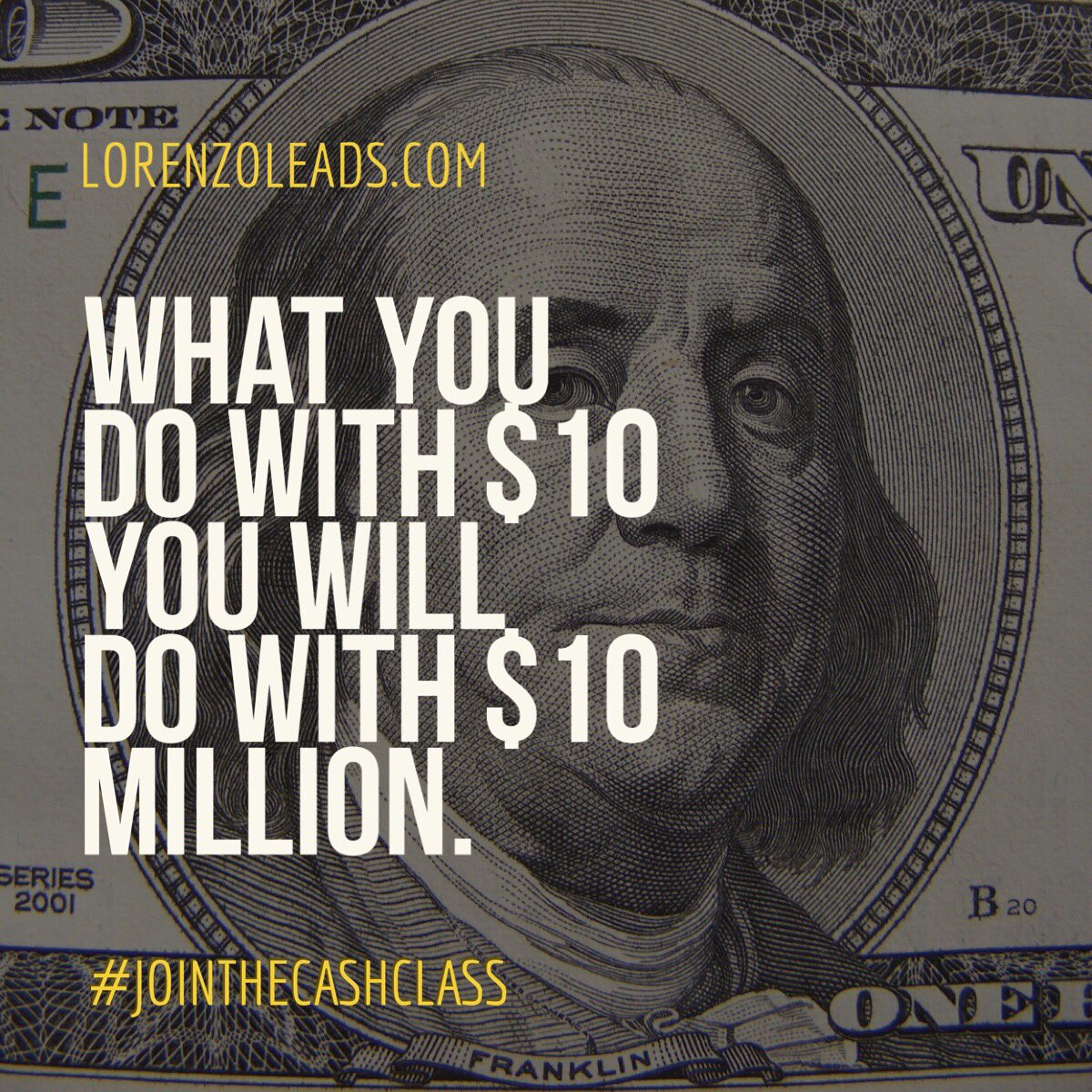 LorenzoMcNulty's tweet image. Join the #CashClass at LorenzoLeads.com and learn to stop the check to check struggle.