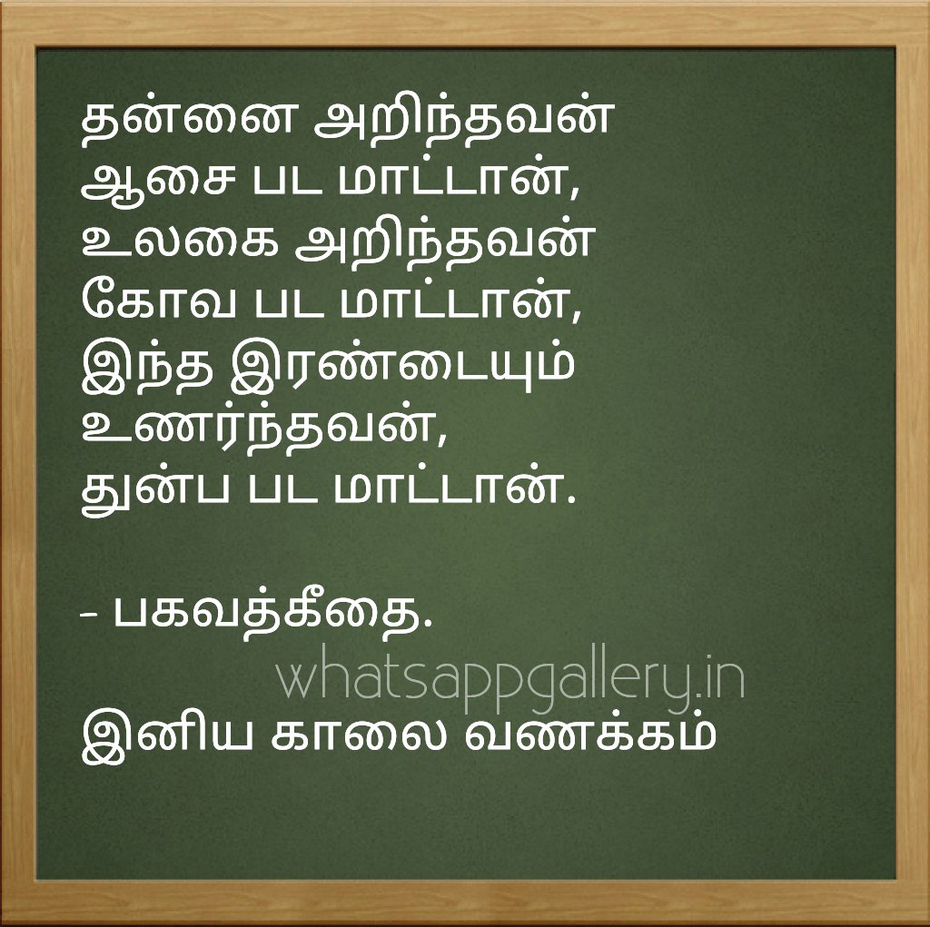 Tamil News On Twitter Bhagavath Geethai Tamil Quote Kaalai