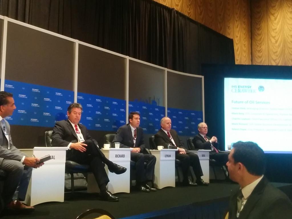 BartolomejT's tweet photo. Future of oil services tackled at @CERAWeek https://t.co/ujUssLyBtK