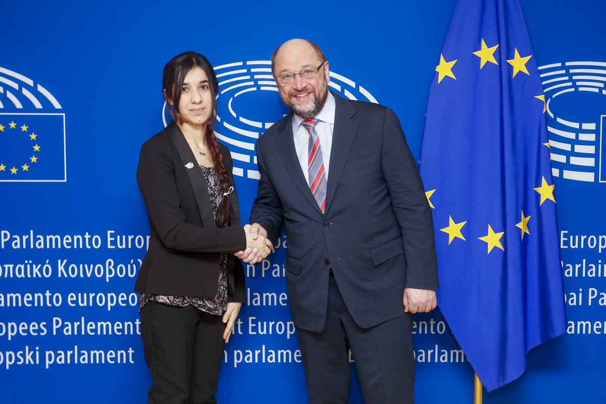 Met today with President of EU Parliament @MartinSchulz. I hope EU and the  World resolves complicated issues of IS