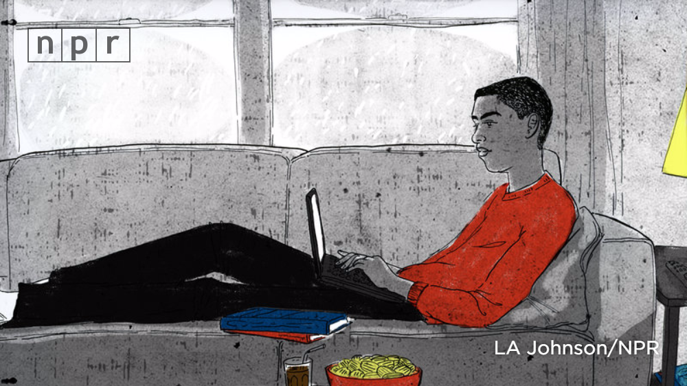 npr_ed's tweet image. A high school in NJ just had a #virtual day. PJs and comfy couch lounging, anyone? n.pr/1Qa5ZZF