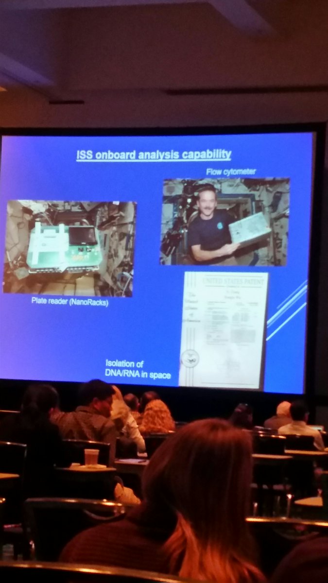 MyABRF's tweet photo. @NASA Honglu Wu, PhD presenting @ #ABRF2016! Experiments can't get any cooler except when conducted in space. -NB https://t.co/jJqceLlli5