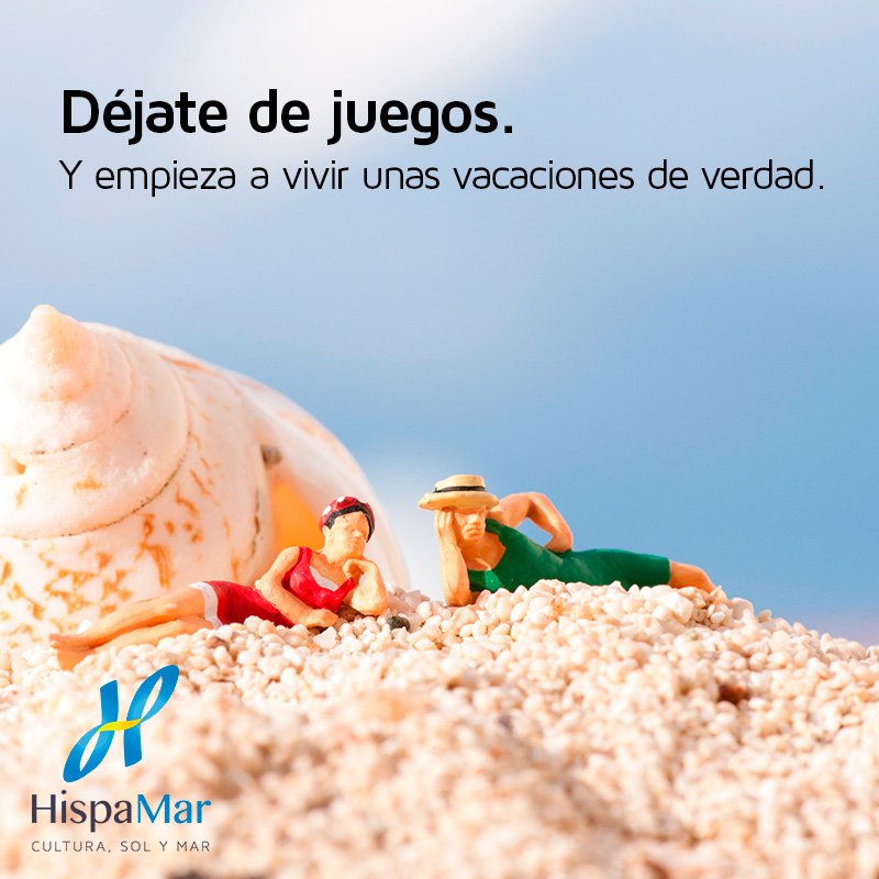 Hispamar's tweet photo. #VacacionesDeVerdad #Hispamar #DéjateDeJuegos #SolYPlaya https://t.co/NNXT7ylpPq