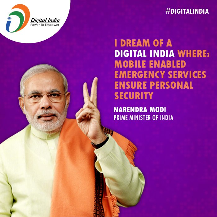 _DigitalIndia's tweet image. I dream of a Digital India...  #QuoteOfTheDay #DigitalIndia #NarendraModi