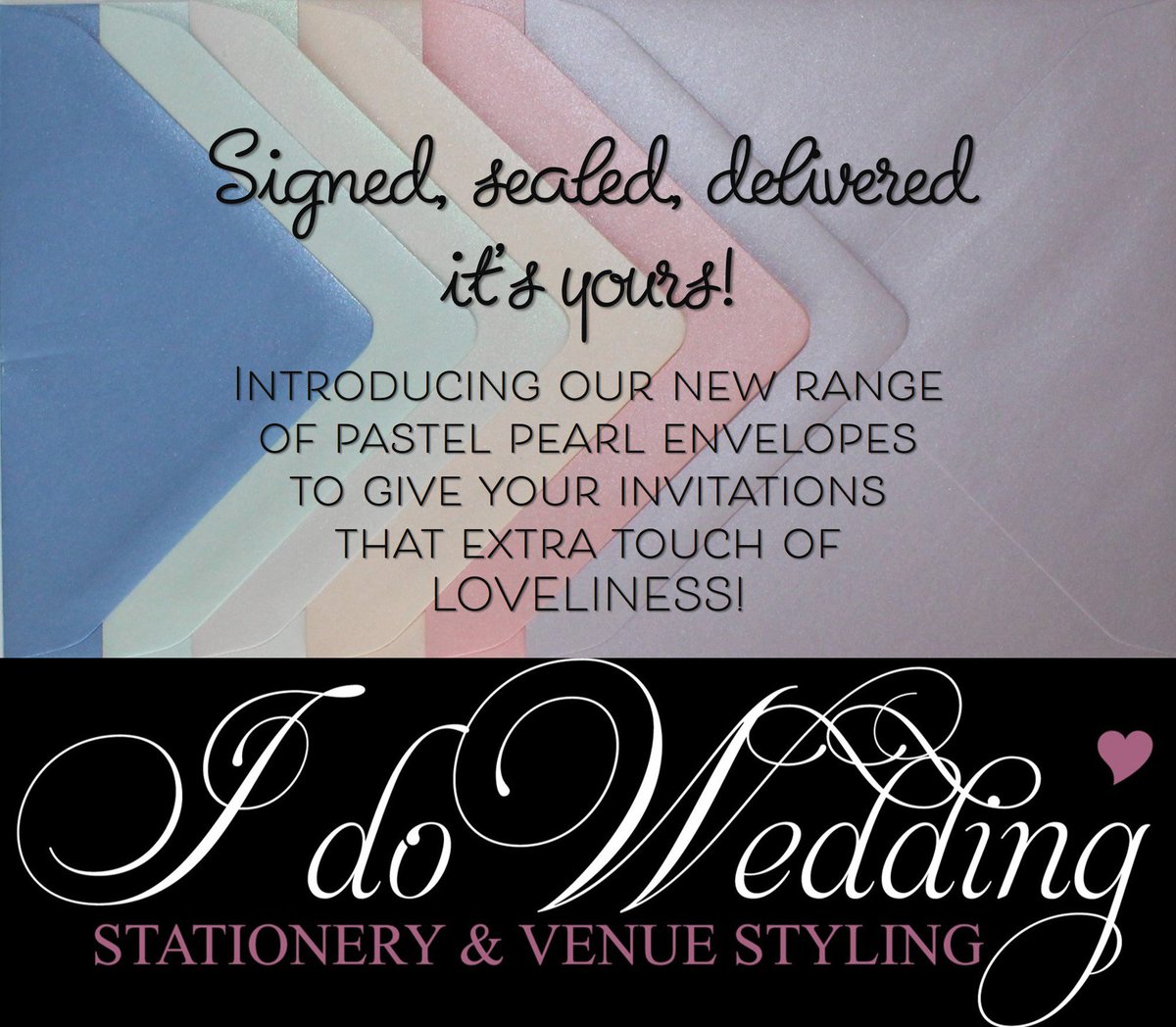 IdoWedding1's tweet photo. Introducing our new pastel pearl range of envelopes to give your stationery that touch of LOVELINESS! #LeapIntoLove https://t.co/sXx2FFtFED
