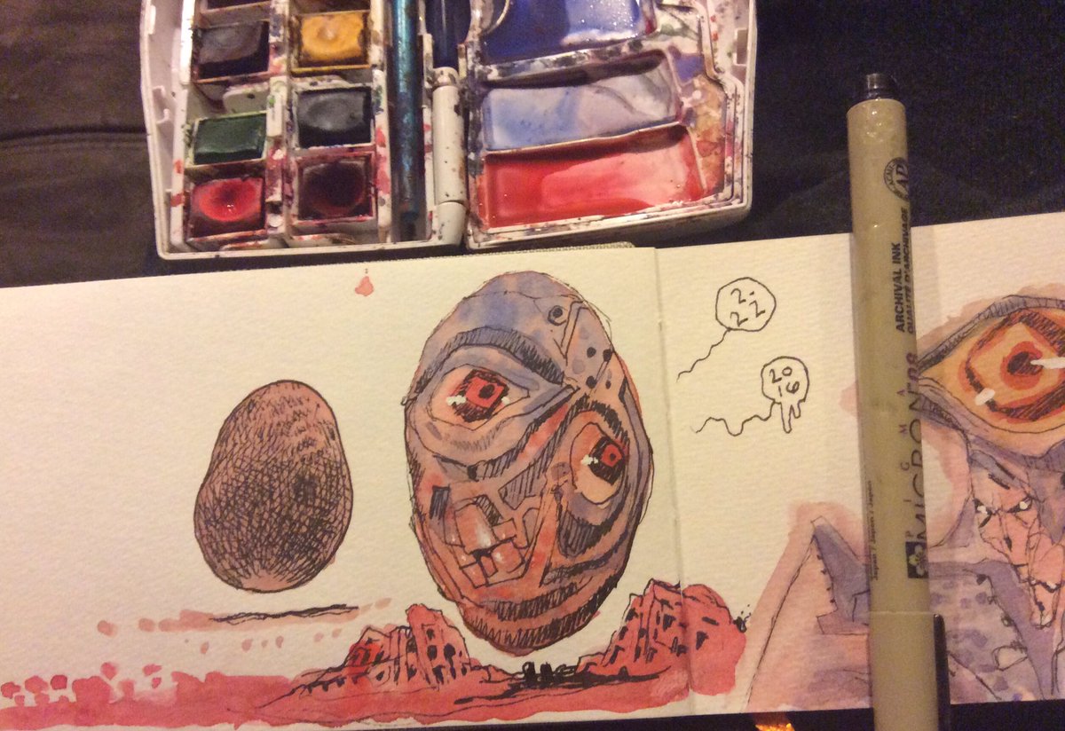 Watercolor sketchbooking. 