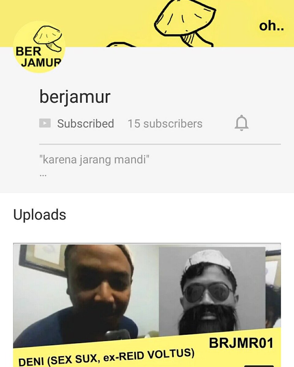 <a href="/berjamur/">berjamur</a> sebuah channel baru musuhnya kanesten. Segmen game nya ditambah dong!

instagram.com/p/BCH98x6h9bN/
