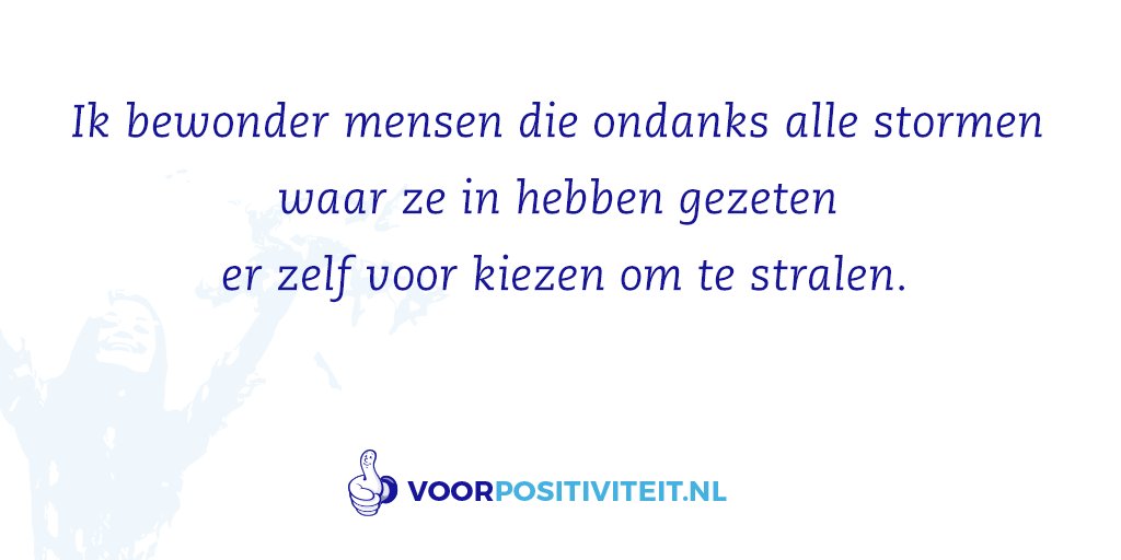 Ik bewonder mensen ...