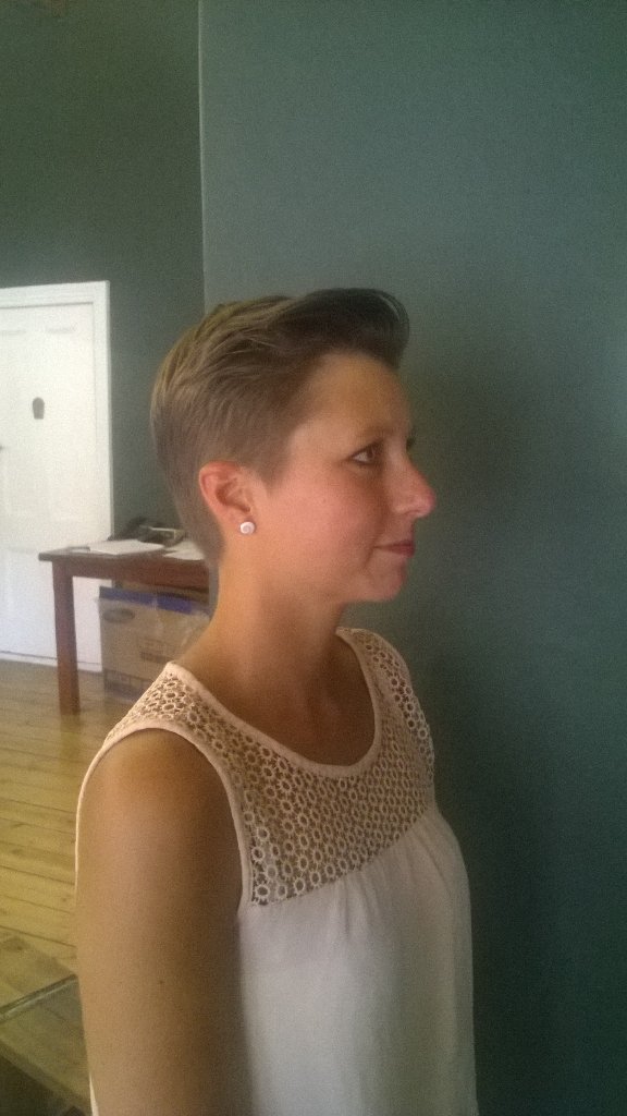Keno82wp's tweet photo. Who says a lady can't be cut and styled by a Widow Maker.. #Epic #client #widowmakerct https://t.co/ry1cAyDUqE