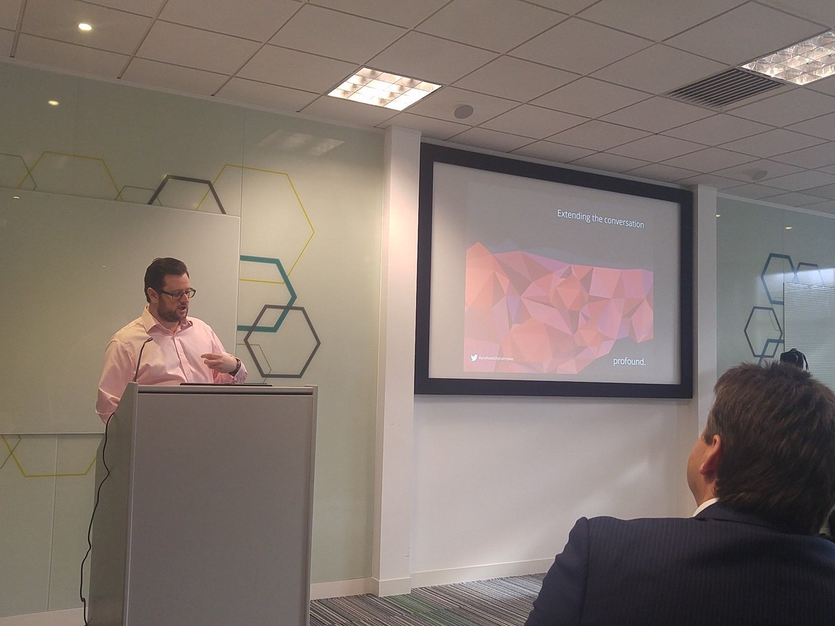profoundworks's tweet photo. @profoundworks Matt Quinn talks us through how to link with all channels #profoundDigitalImpact https://t.co/fbeny7cftA