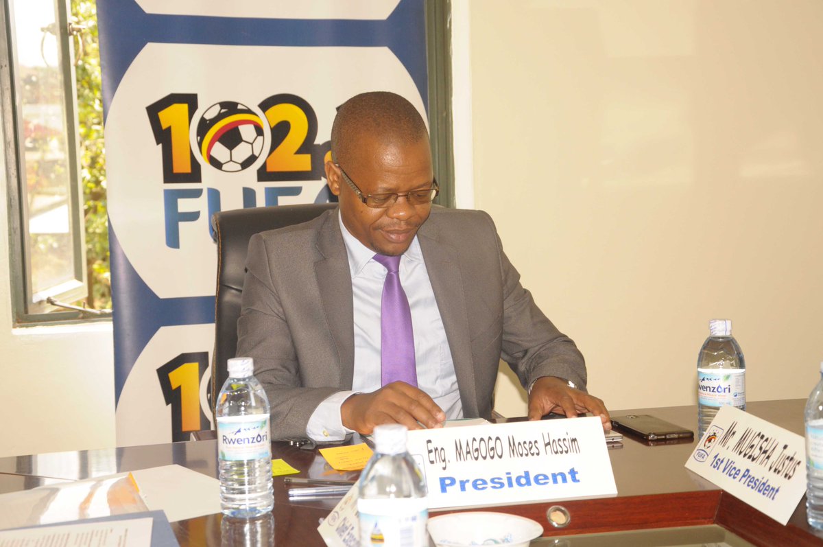 FUFA (@officialfufa) on Twitter photo In Progress; 10th FUFA Executive Committee meeting
<a href="/MosesMagogo/">Moses Hassim Magogo</a> <a href="/rogersbyamukama/">Rogers Byamukama Araali</a> <a href="/EdgarSWatson/">Edgar Watson</a> <a href="/JustusMugisha2/">Justus Mugisha</a> @ In Progress; 10th FUFA Executive Committee meeting
<a href="/MosesMagogo/">Moses Hassim Magogo</a> <a href="/rogersbyamukama/">Rogers Byamukama Araali</a> <a href="/EdgarSWatson/">Edgar Watson</a> <a href="/JustusMugisha2/">Justus Mugisha</a> @