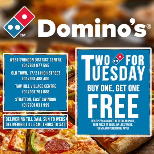What's for lunch today? dominos.co.uk