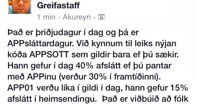 40% afsl fyrir ykkur í dag brauðstangalovers ;))